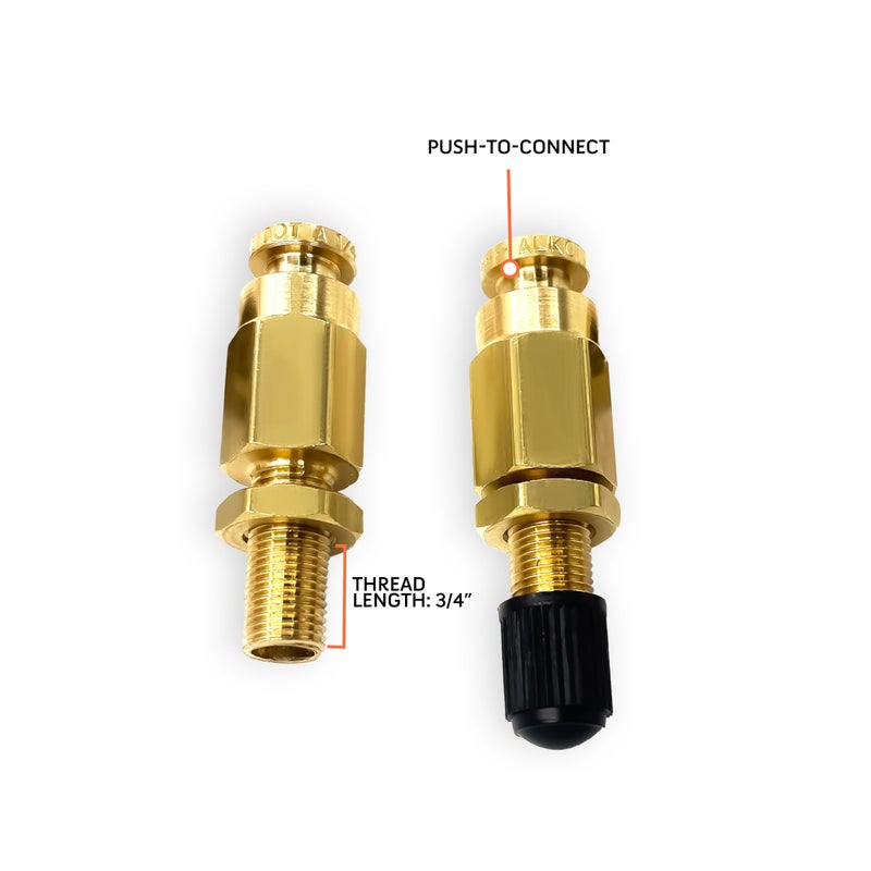 TORQUE Air Line Service Kit for Air Bags Suspension Kit Fittings, 1/4 NPT Elbow Fitting, 16 Feet Tubing, Air Inflation Valve Schrader Union Tee (Push to Connect) Air Bags for Trucks Fittings TR2012AS - Image 3